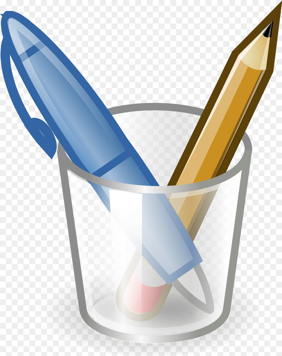 Office Clipart, Pencil, Bucket Png Image