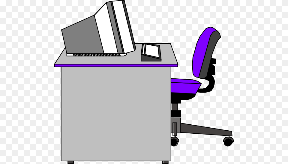 Office Clipart, Desk, Furniture, Table, Computer Free Png Download