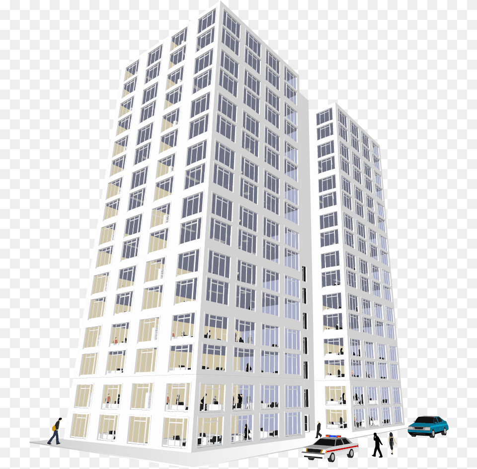 Office Clipart Office Block Vector Building Construction, High Rise, Architecture, Urban, City Png
