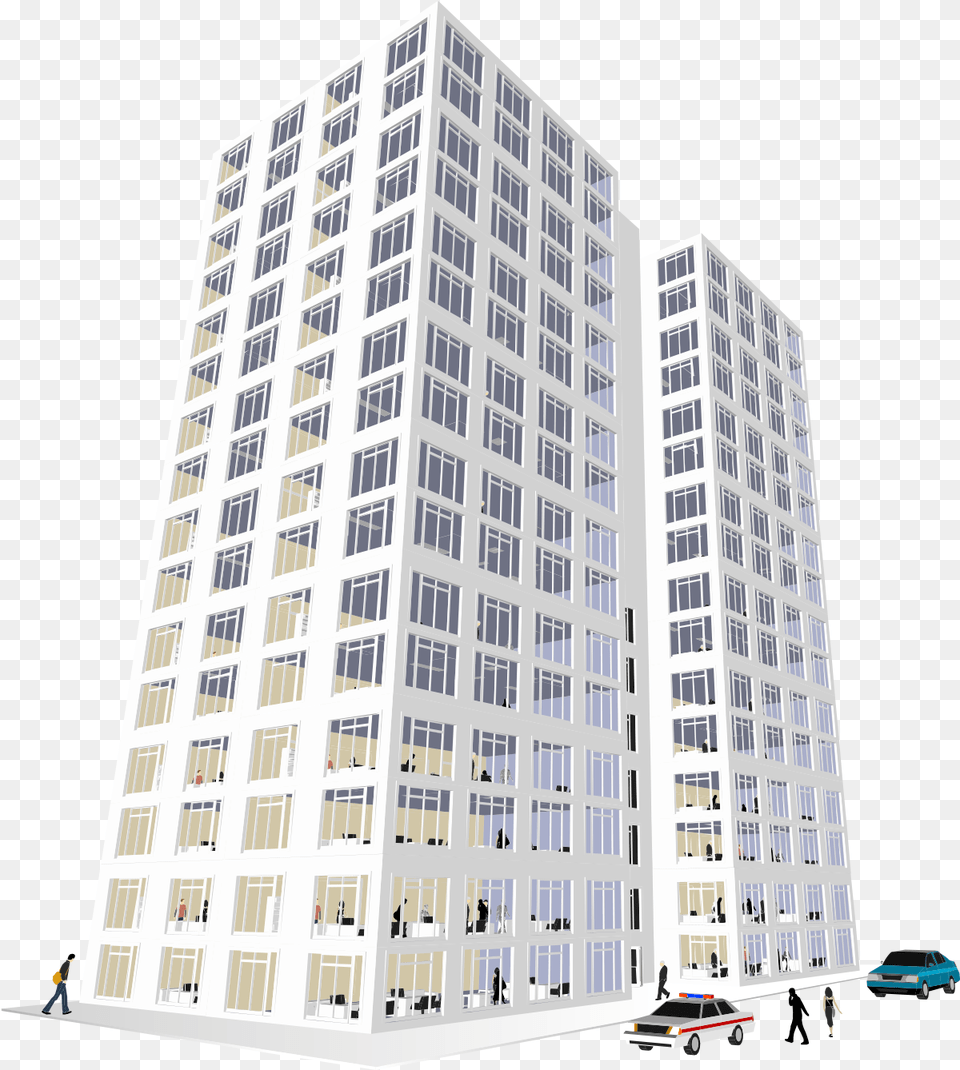 Office Clipart Office Block Vector Building Construction, High Rise, Architecture, Urban, City Png Image