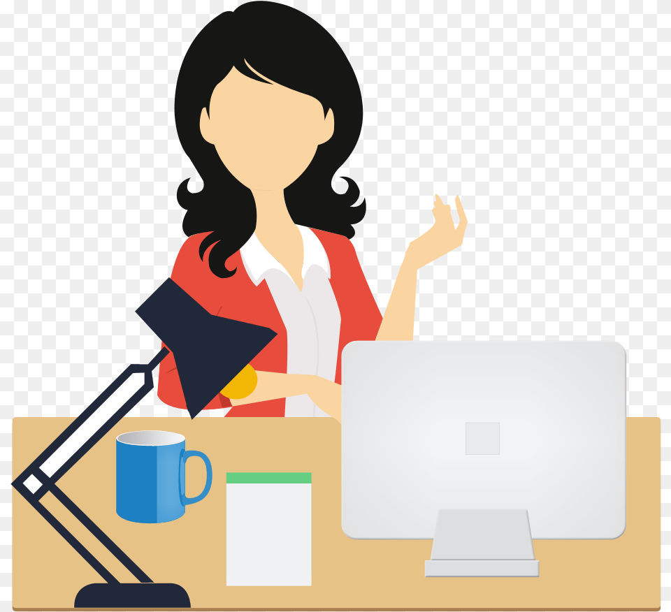 Office Clipart Office Staff Office Office Staff Transparent Office Work Icon, Adult, Person, Female, Woman Png