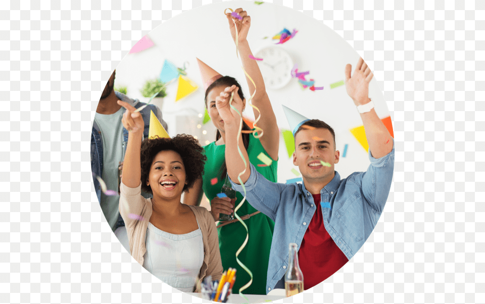 Office Confetti Party, Photography, Clothing, Person, People Free Png Download