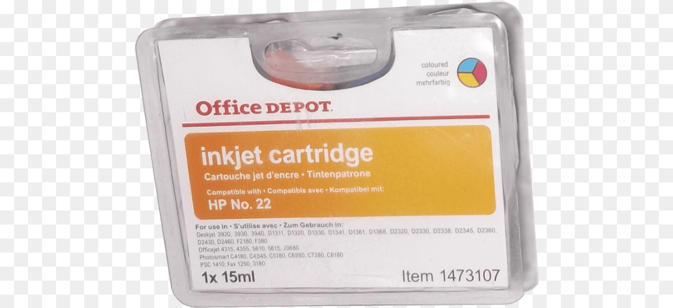 Office Depot Compatible Hp No 22 Inkjet Cartridge Gadget, Computer Hardware, Electronics, First Aid, Hardware Png