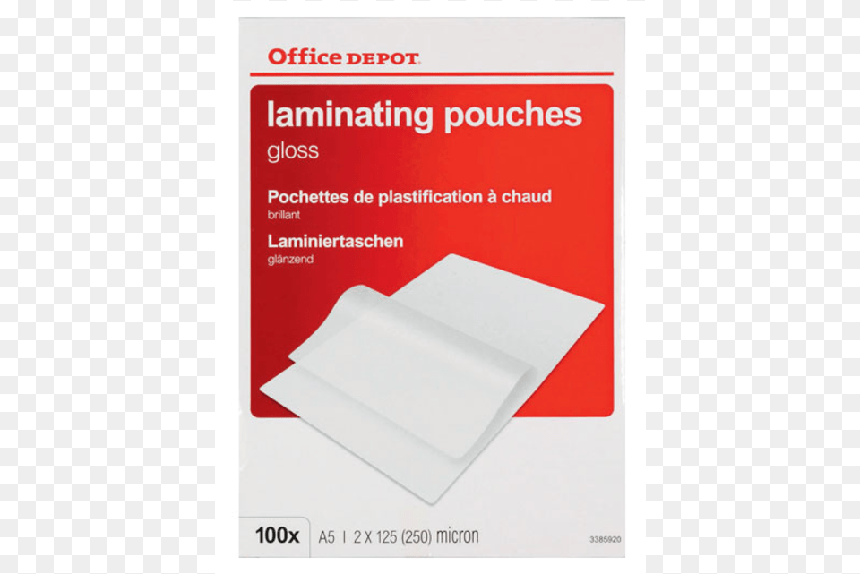 Office Depot Laminating Sleeve Pp 148x210mm, Paper, Advertisement Png
