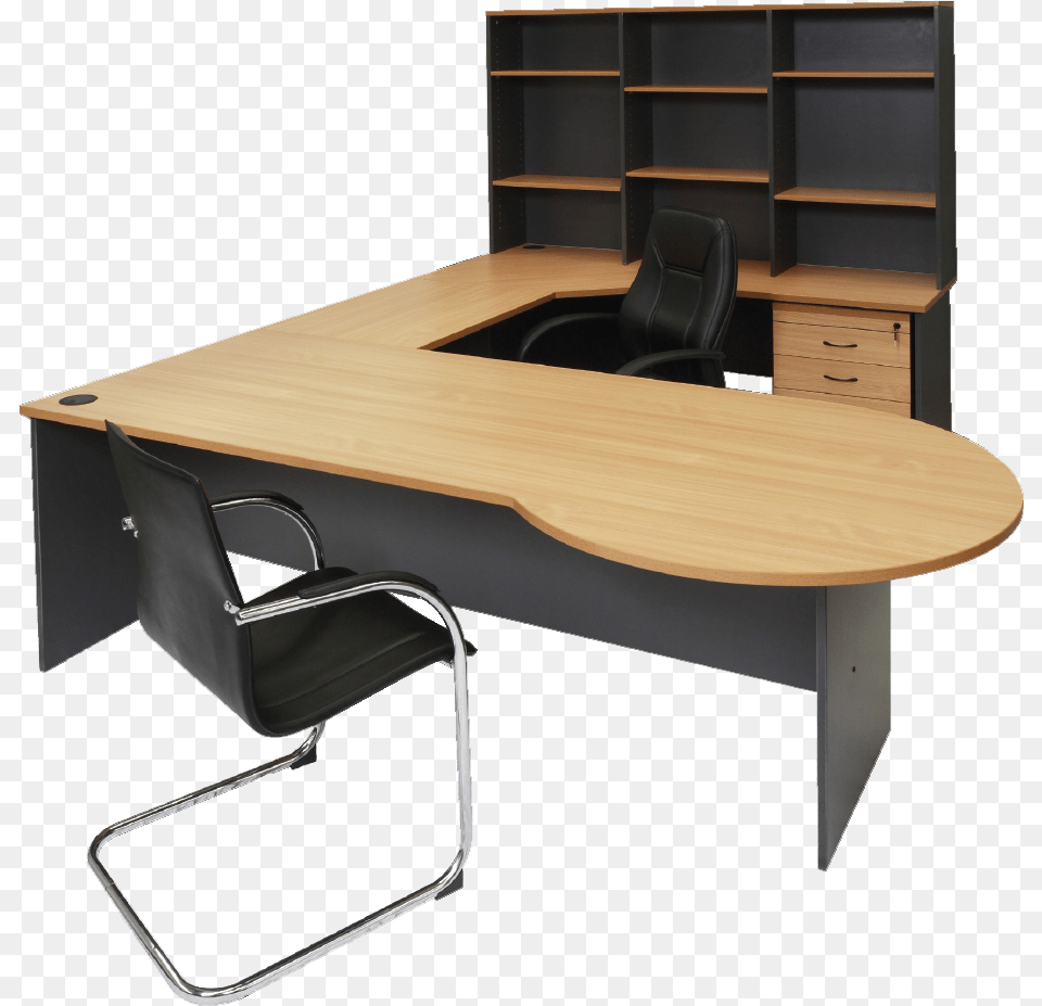 Office Desk Furniture, Table, Chair, Computer, Electronics Png Image