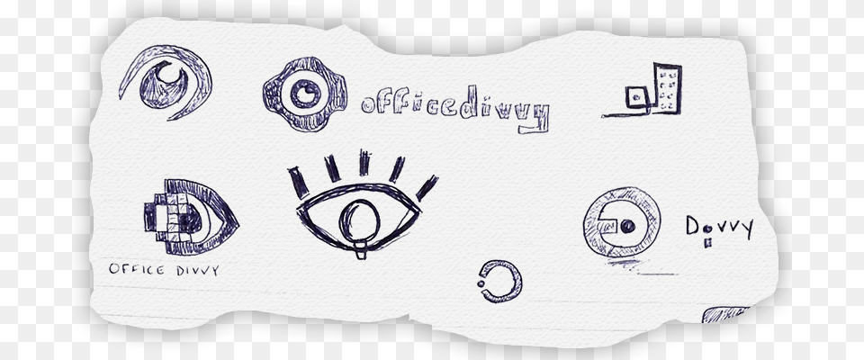 Office Divvy Blue Eye Sketch Envelope, Money, Bag Free Png