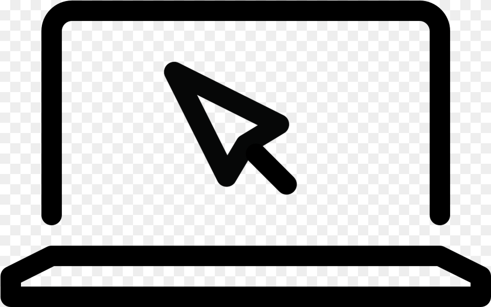 Office Equipment Computer Laptop Cursor Programing Icon, Triangle, Symbol, Text Png Image