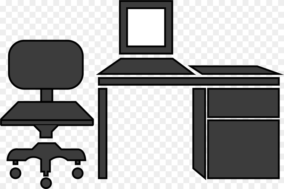 Office Furniture Furniture, Desk, Table, Computer, Electronics Free Transparent Png