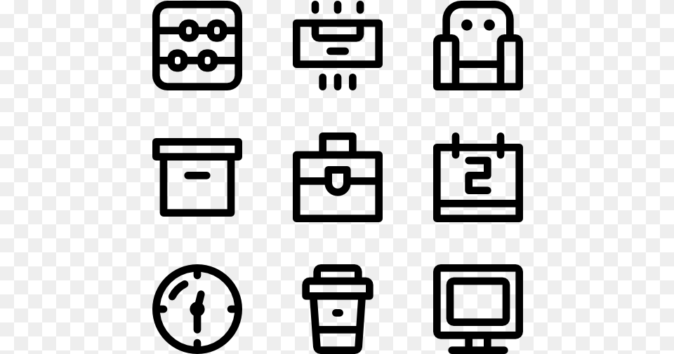 Office Icons Bathroom, Gray Png Image