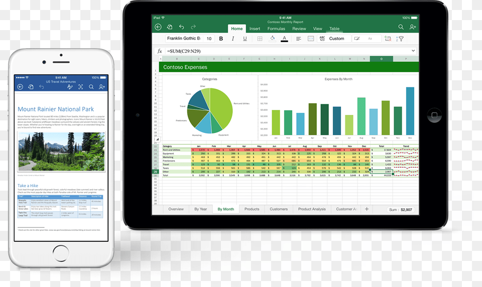 Office On Ios With Drive Ipad Microsoft Office, Electronics, Mobile Phone, Phone, Computer Free Png