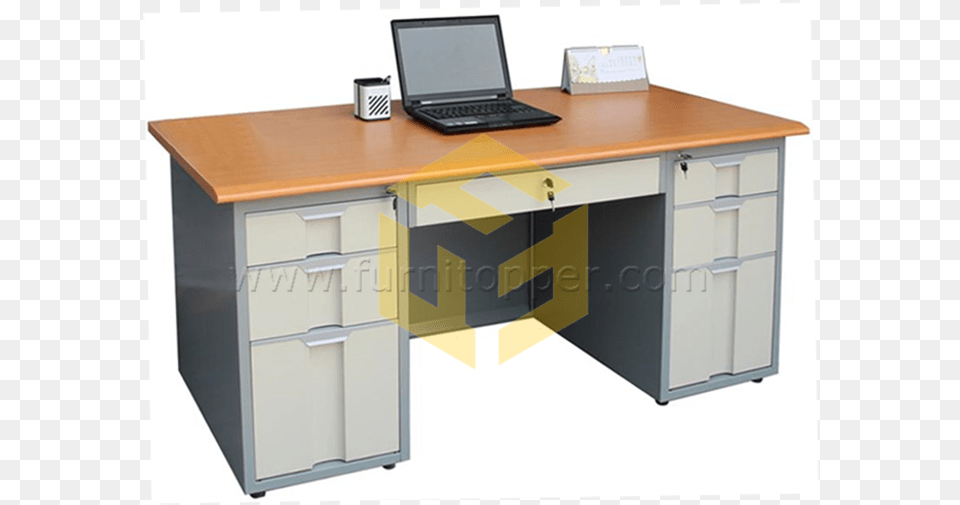 Office Personal Computer Table Escritorio De Oficina Con Cajones, Furniture, Electronics, Desk, Laptop Png Image