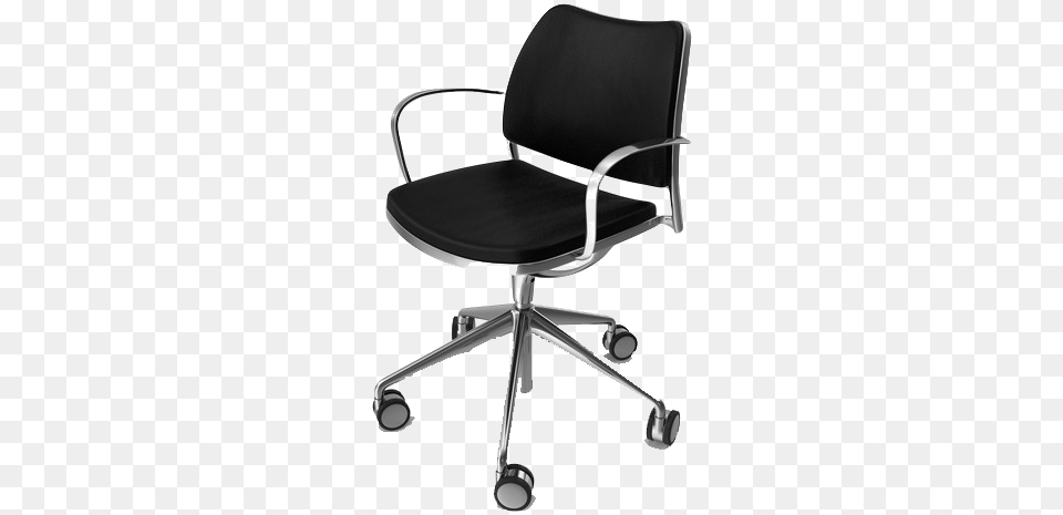 Office Steel Chair, Furniture, Cushion, Home Decor Png