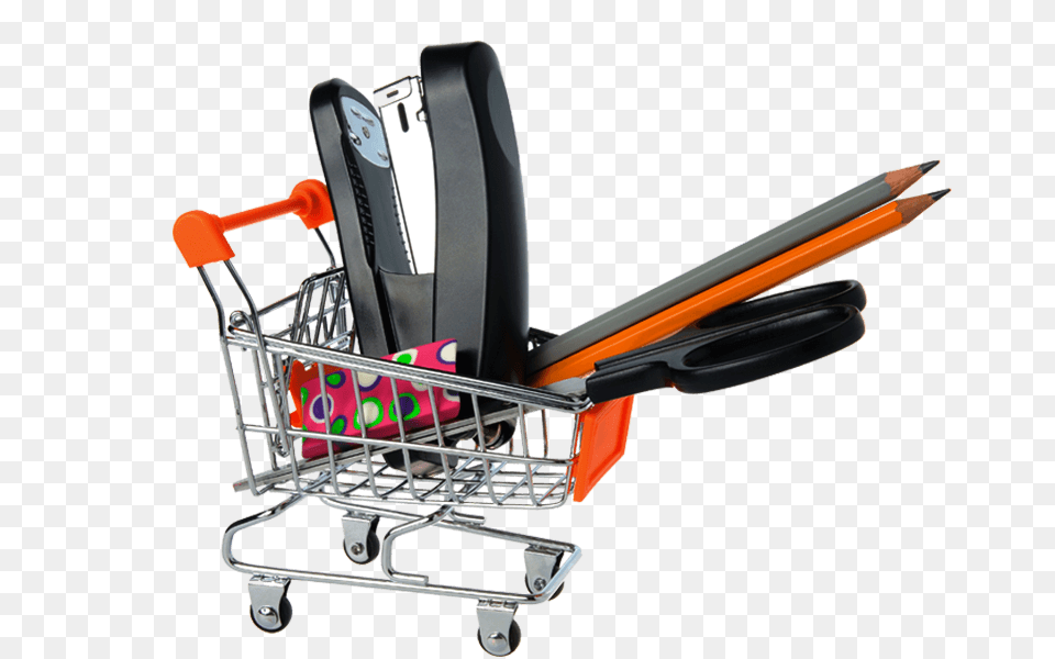 Office Supplies, Shopping Cart Free Png Download