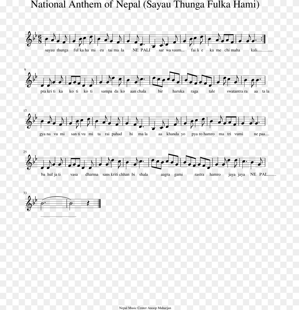 Office Theme Clarinet Sheet Music, Gray Png