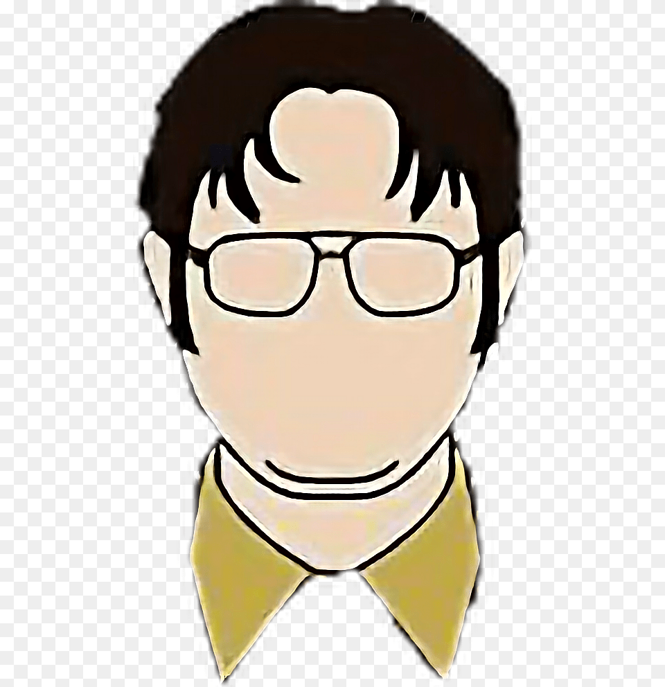 Office Theoffice Dwightschrute Schrute Dwight Freetoedi, Accessories, Glasses, Formal Wear, Tie Free Png