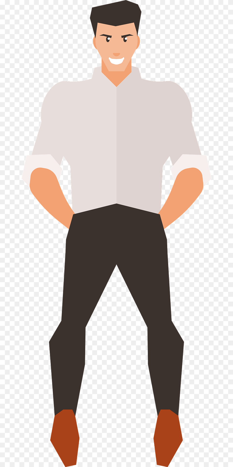 Office Worker Clipart, Clothing, Pants, Adult, Shirt Free Png