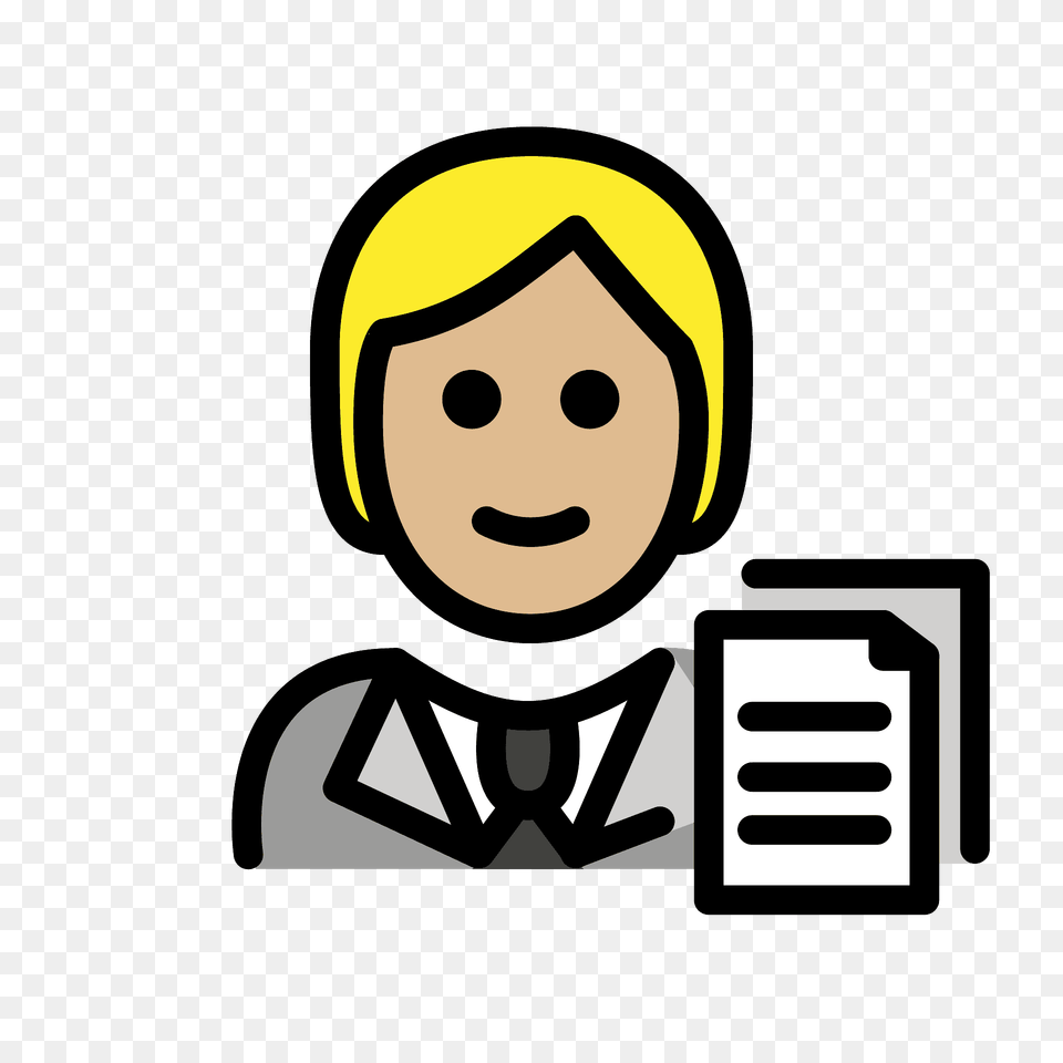 Office Worker Emoji Clipart, Sticker, Face, Head, Person Free Png Download