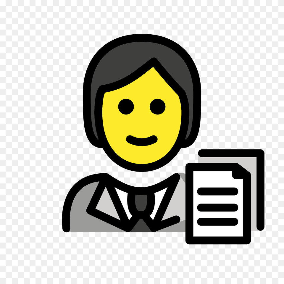 Office Worker Emoji Clipart, Face, Head, Person Free Transparent Png