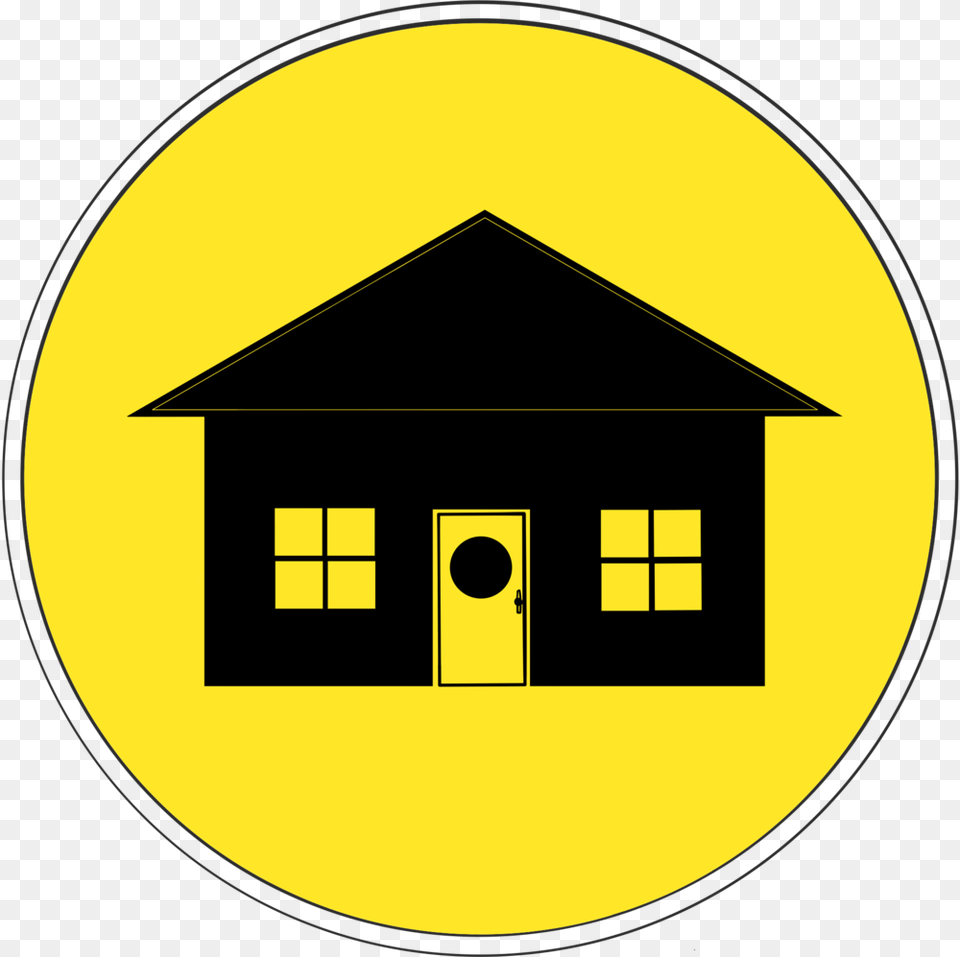 Office Yellow Circle Circle, Outdoors, Symbol, Sign, Disk Png Image