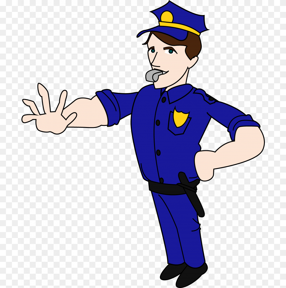 Officer Jokingart Com Policeman Clipart, Baby, Person, Face, Head Free Png