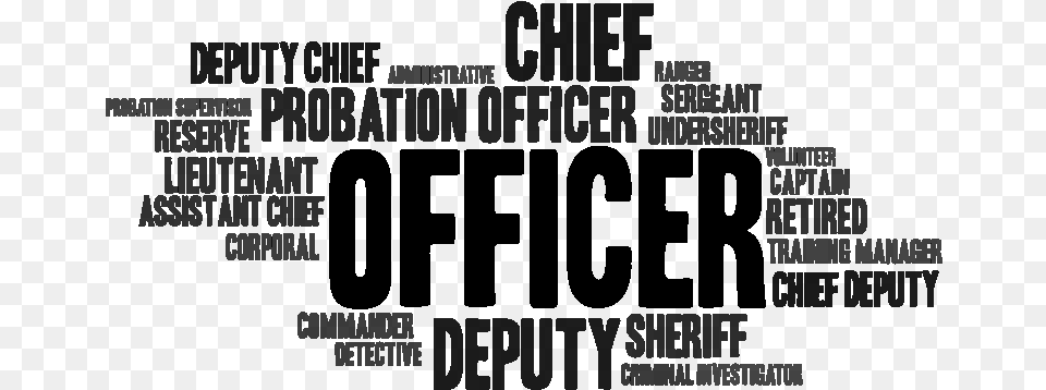 Officers Word, Gray Free Transparent Png