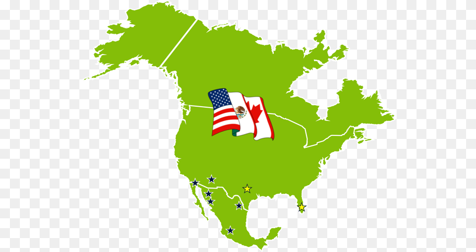Offices Everscale Group North America Map Modern, American Flag, Chart, Flag, Plot Free Png