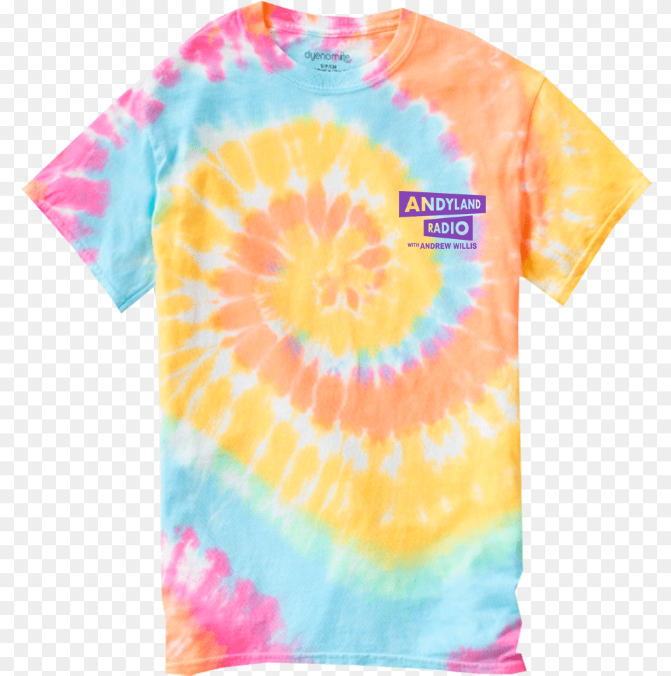 Official Andyland Radio Multi Tie Dye T Shirt, Clothing, T-shirt Free Transparent Png