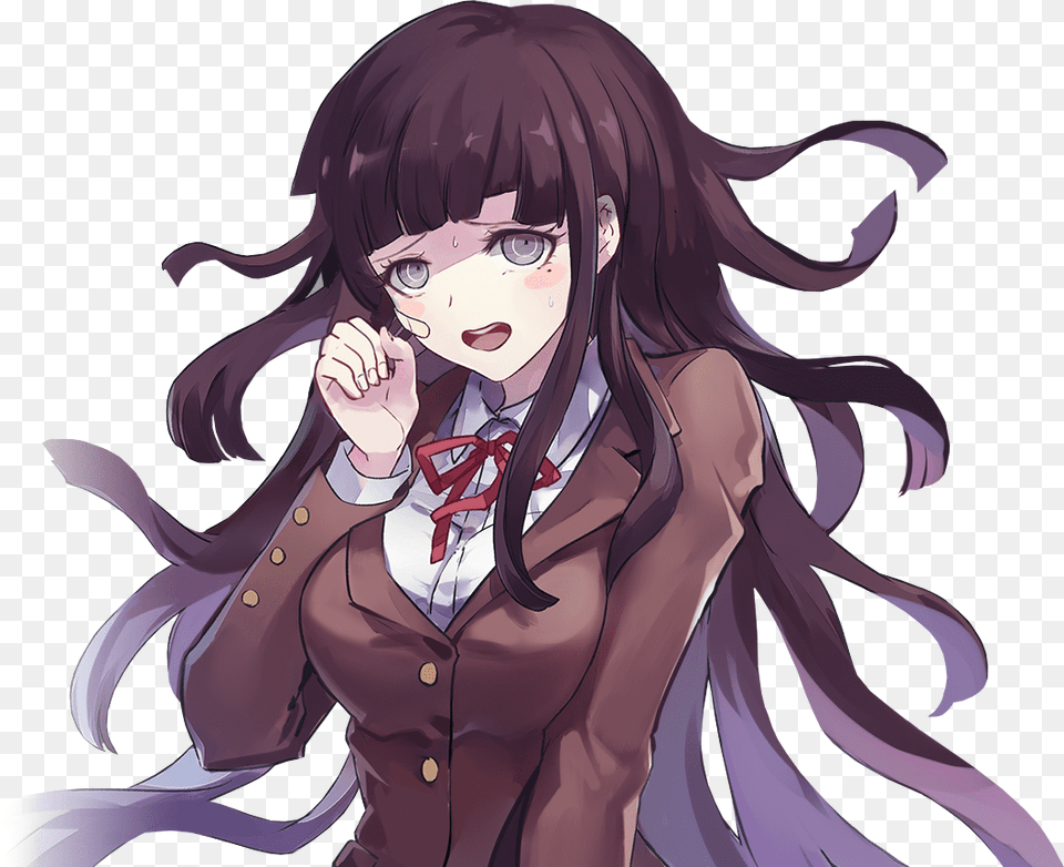 Official Art Of Mikan From The Dr3 X Gun Girls School Tsumiki Danganronpa 3 The End Of Kibougamine Gakuen, Adult, Publication, Person, Female Png