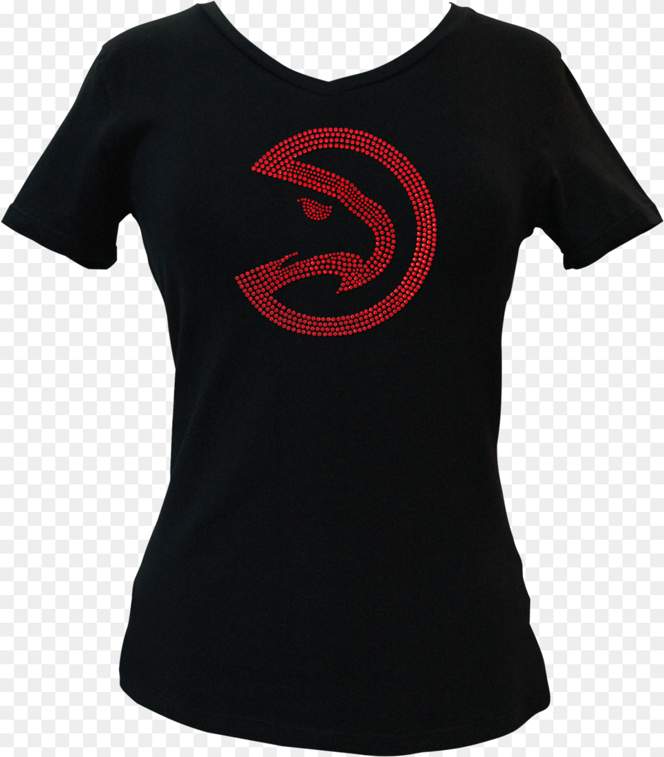 Official Atlanta Hawks Rhinestone V Neck Tee T Shirt, Clothing, T-shirt Png Image