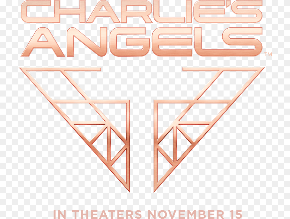 Official Charlies Angels Logo Charlie39s Angels 2019 Logo, Triangle, Advertisement, Poster, Blackboard Free Png