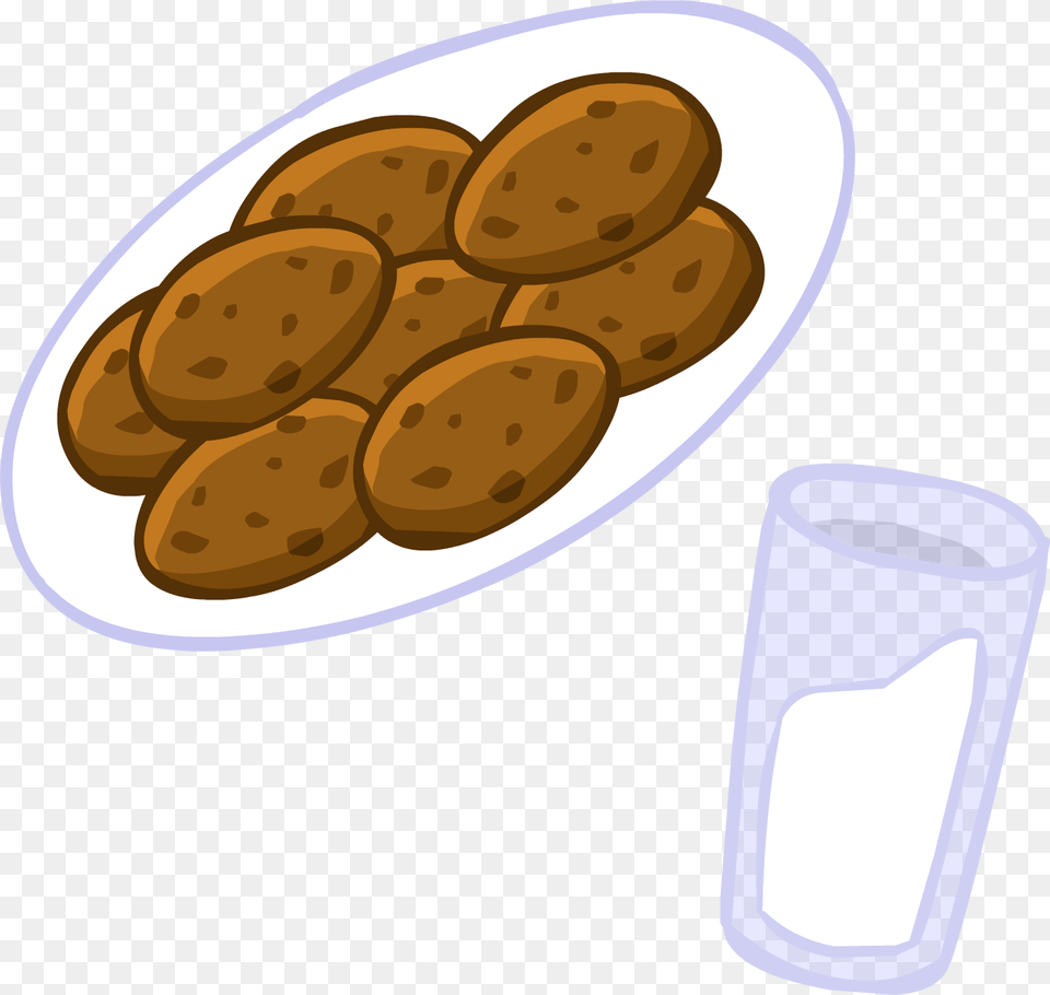 Official Club Penguin Online Wiki Milk And Cookies Clipart, Bread, Cracker, Food Png