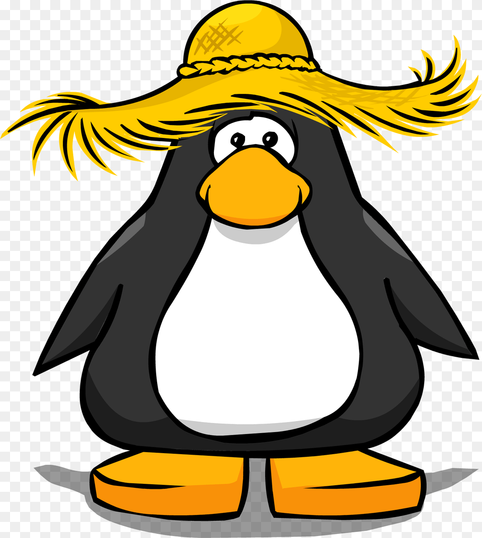 Official Club Penguin Online Wiki Penguin In Santa Hat, Animal, Bird, Person Free Png Download