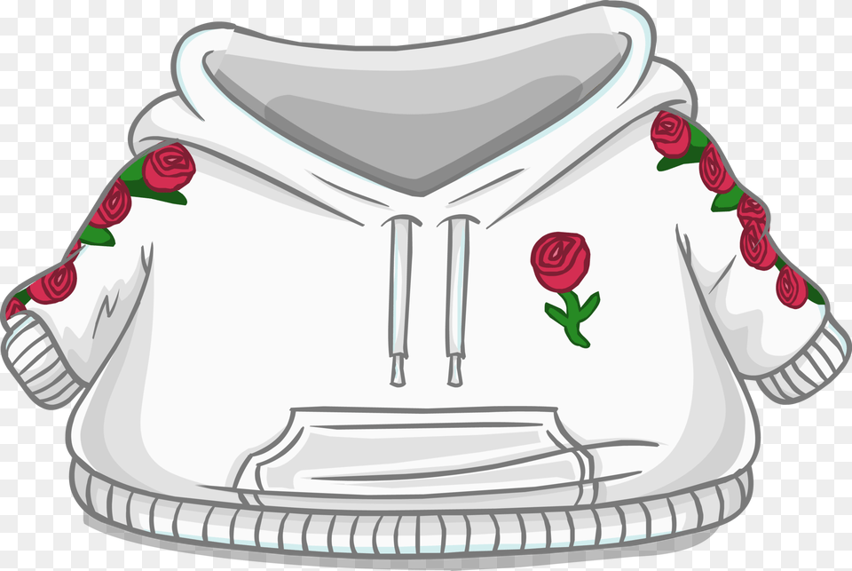 Official Club Penguin Online Wiki Rose Hoodie Club Penguin, Clothing, Sweater, Knitwear, Coat Free Transparent Png