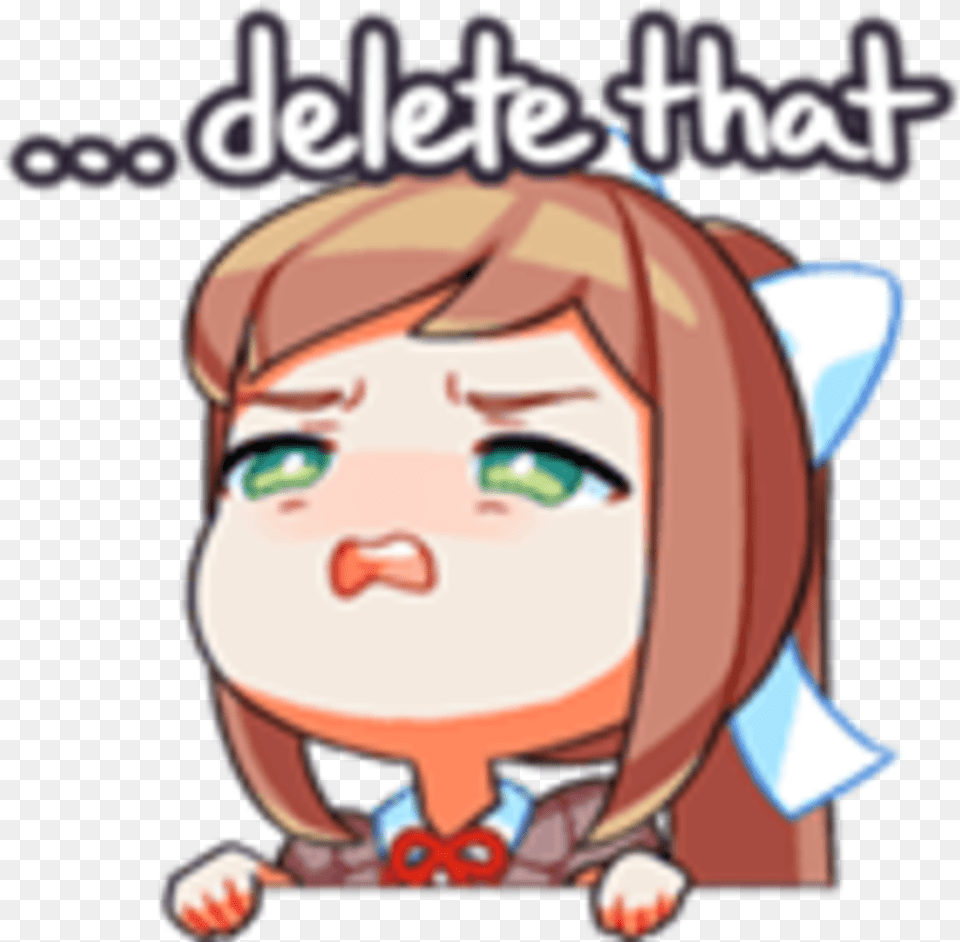 Official Ddlc Stickers, Book, Comics, Publication, Baby Png