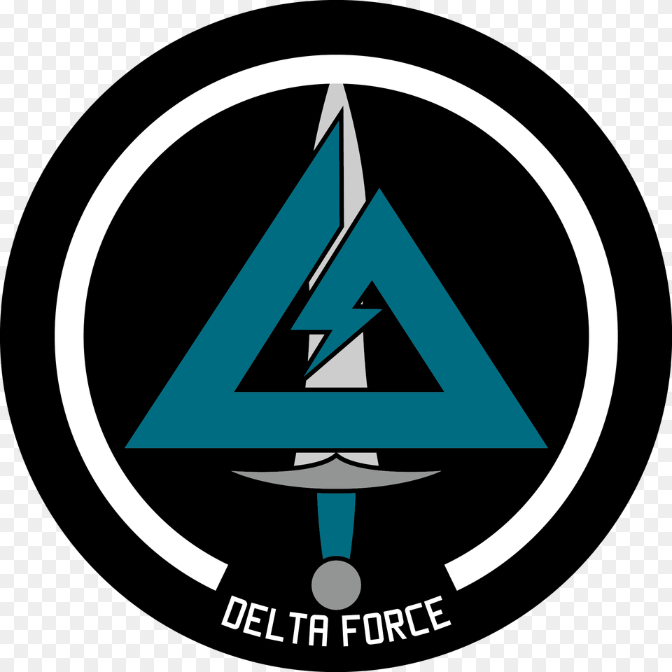 Official Delta Force Logo To Pin Charing Cross Tube Station, Triangle, Ammunition, Grenade, Weapon Png
