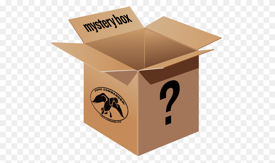 Official Duck Commander Large Mystery Box, Cardboard, Carton, Mailbox, Person Png Image