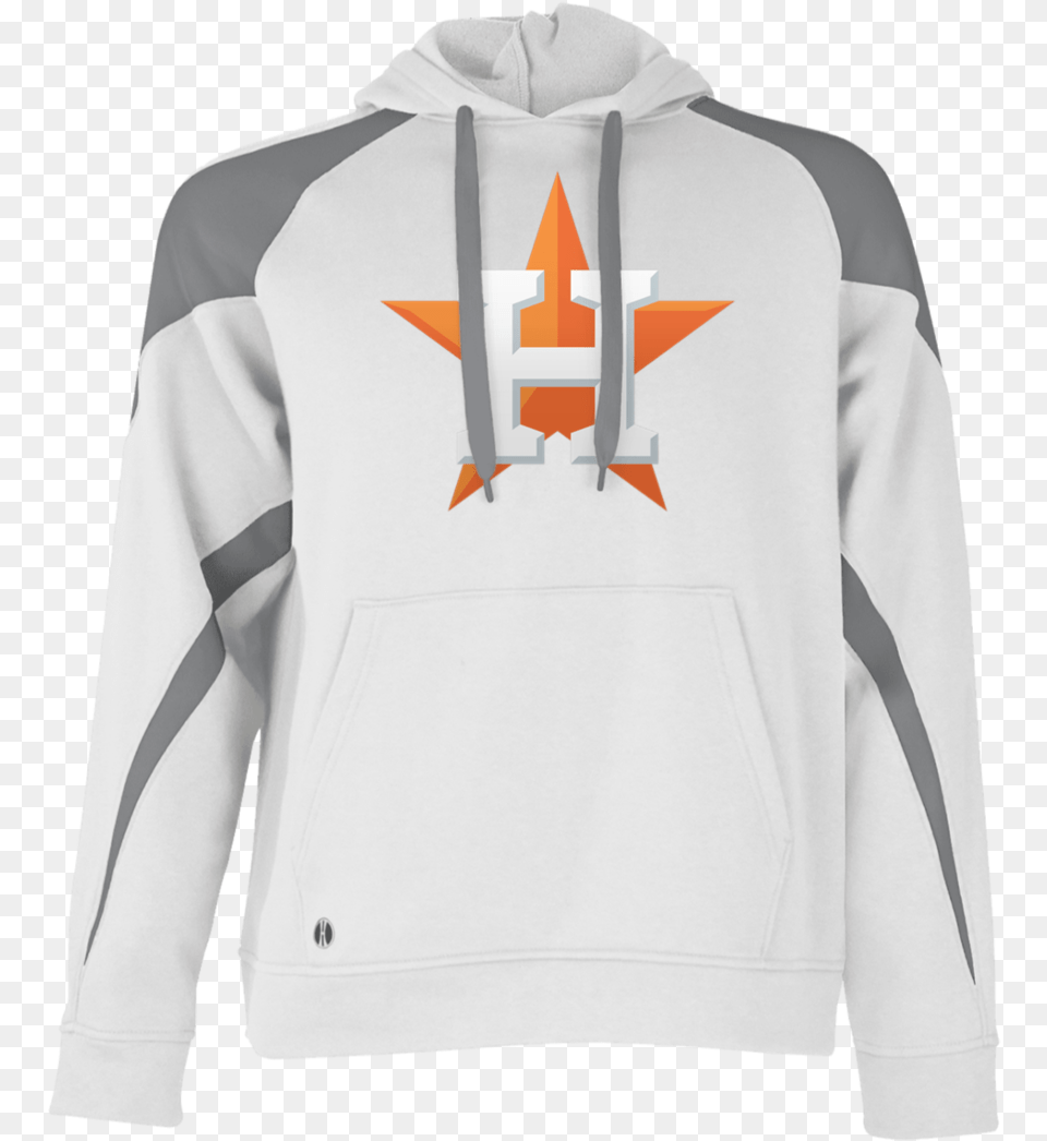 Official Houston Astros Classic Star Logo Holloway Colorblock Hoodie Hoodie, Clothing, Knitwear, Sweater, Sweatshirt Free Transparent Png
