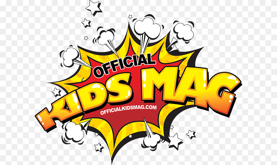 Official Kids Mag, Logo, Advertisement, Bulldozer, Machine Png