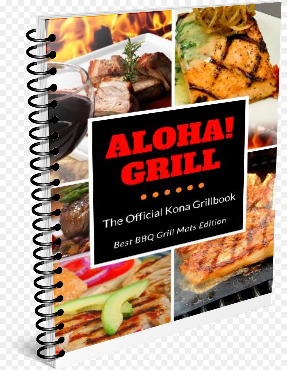 Official Kona Bbq Grill Book Bnh, Food, Lunch, Meal, Advertisement Free Png