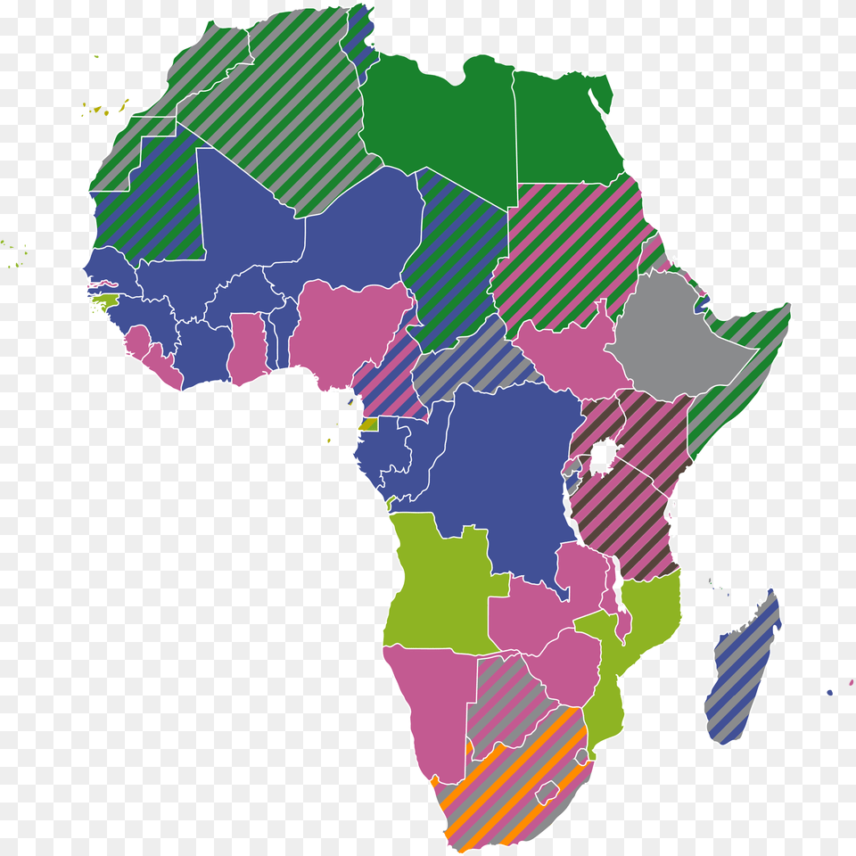Official Languagesmap Africa, Chart, Plot, Map, Atlas Png