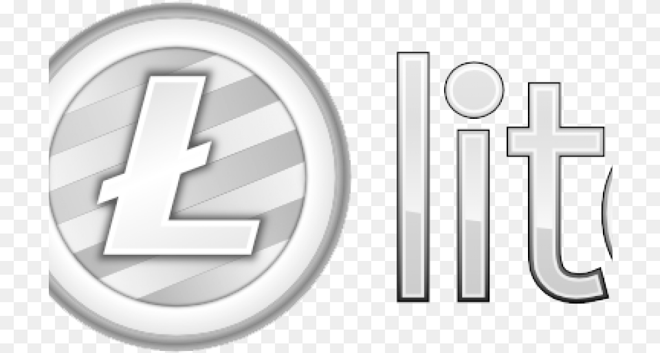 Official Litecoin Logo With Text Official Litecoin Litecoin Icon New, Symbol, Cross Free Transparent Png