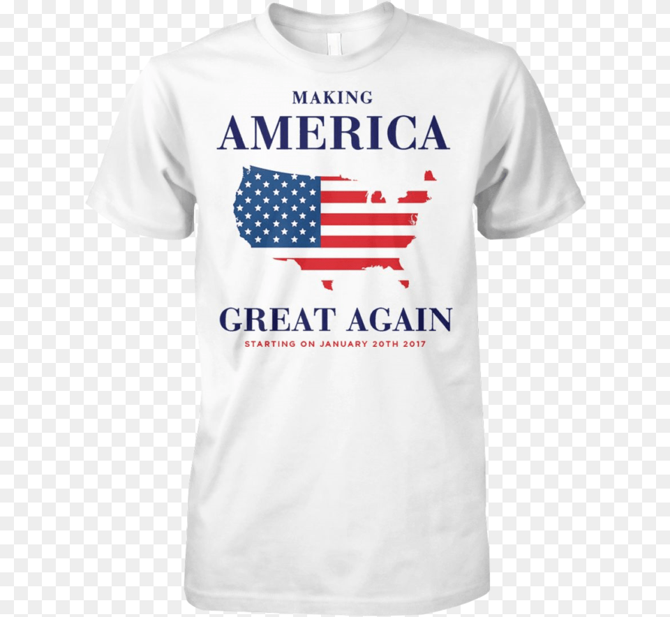 Official Making America Great Again Flag Of The United States, Clothing, T-shirt, American Flag, Boy Free Png Download