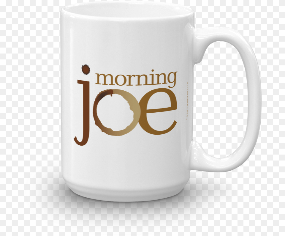 Official Morning Joe 15 Oz Ceramic White Mugtitle Coffee Mug, Cup, Beverage, Coffee Cup Png Image