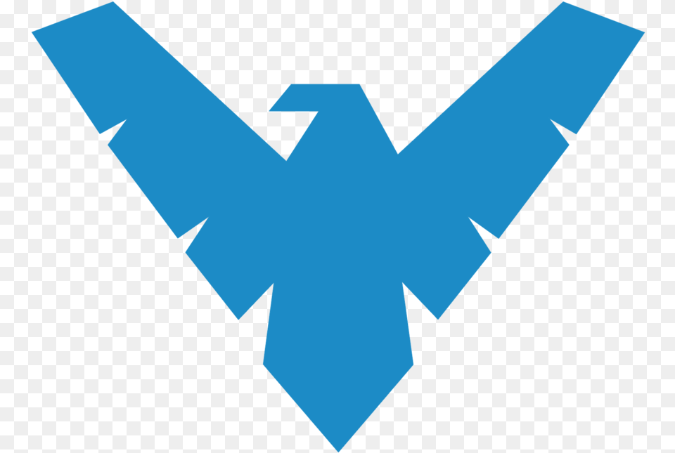 Official Nightwing Logo Nightwing Logo, Animal, Fish, Sea Life, Shark Png Image