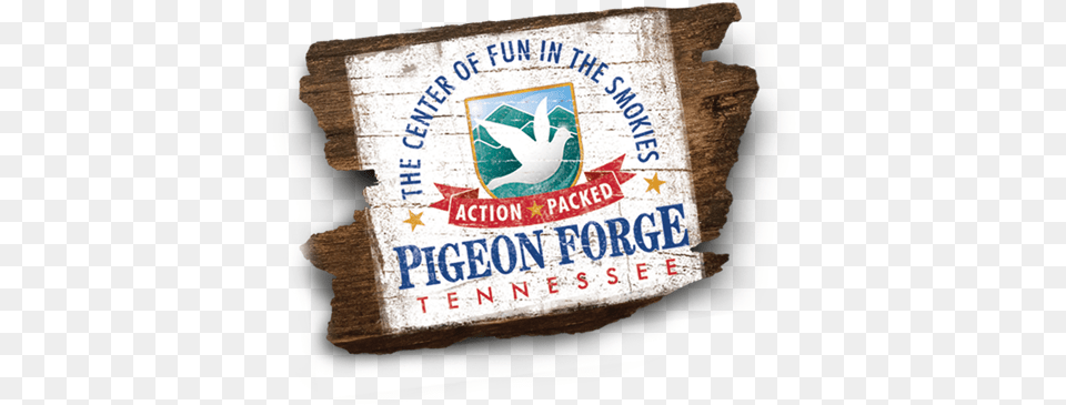 Official Pigeon Forge Tourism Website Pigeon Forge Logo, Advertisement, Text, Symbol Png Image