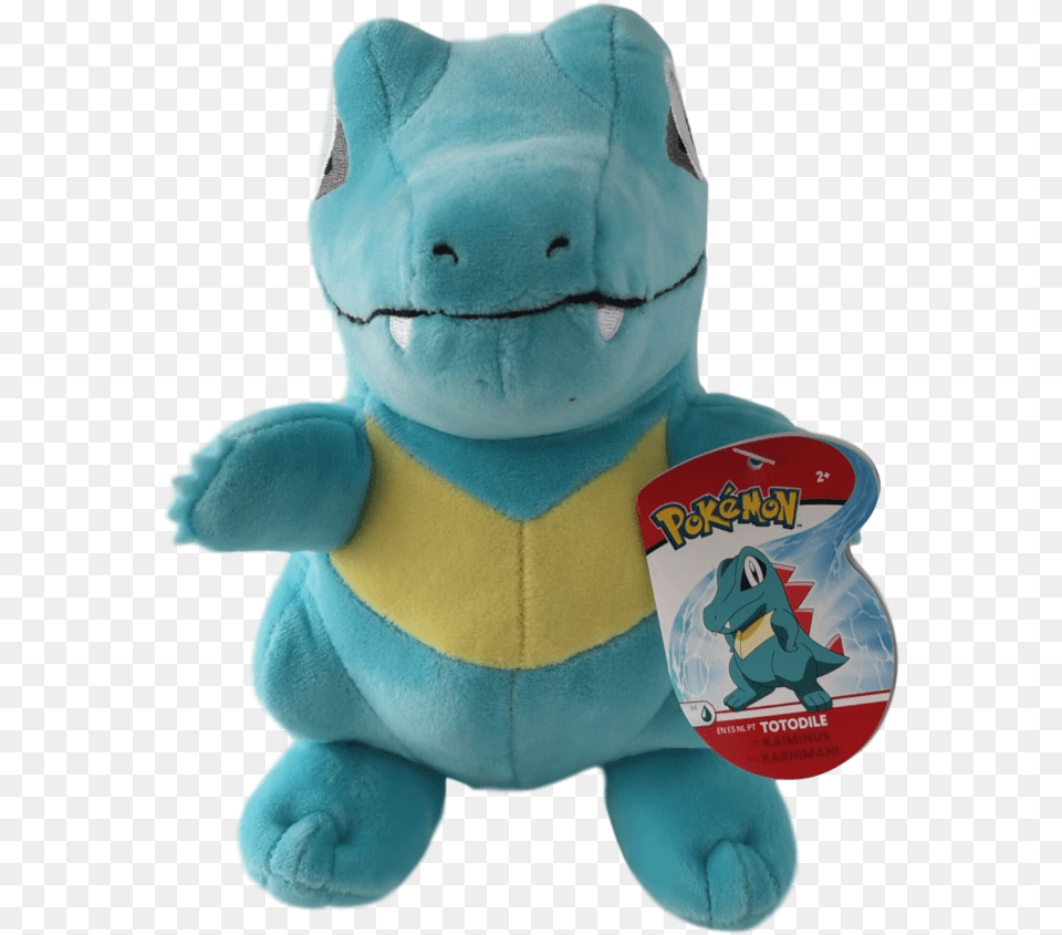 Official Pokemon 8 Plush Totodile Stuffed Toy Png
