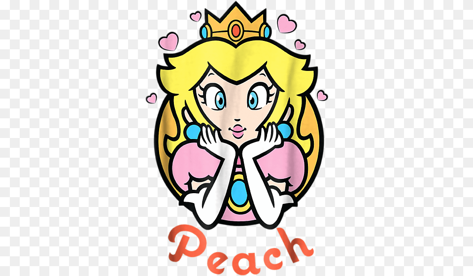 Official Princess Peach Artwork, Advertisement, Book, Publication, Baby Free Transparent Png