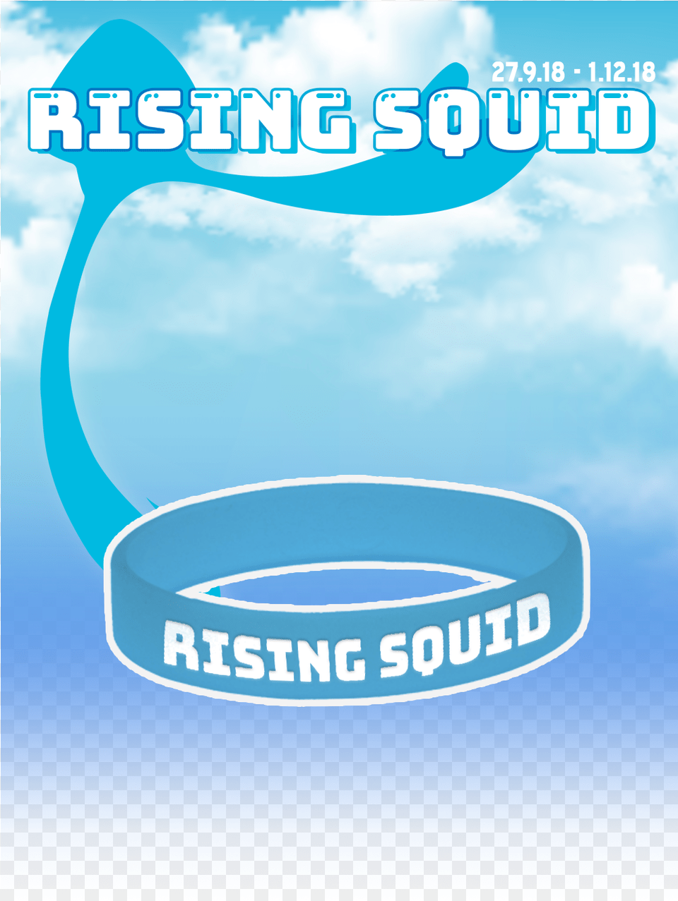 Official Rising Squid Lan League Wristband Poster, Advertisement, Logo Free Png Download