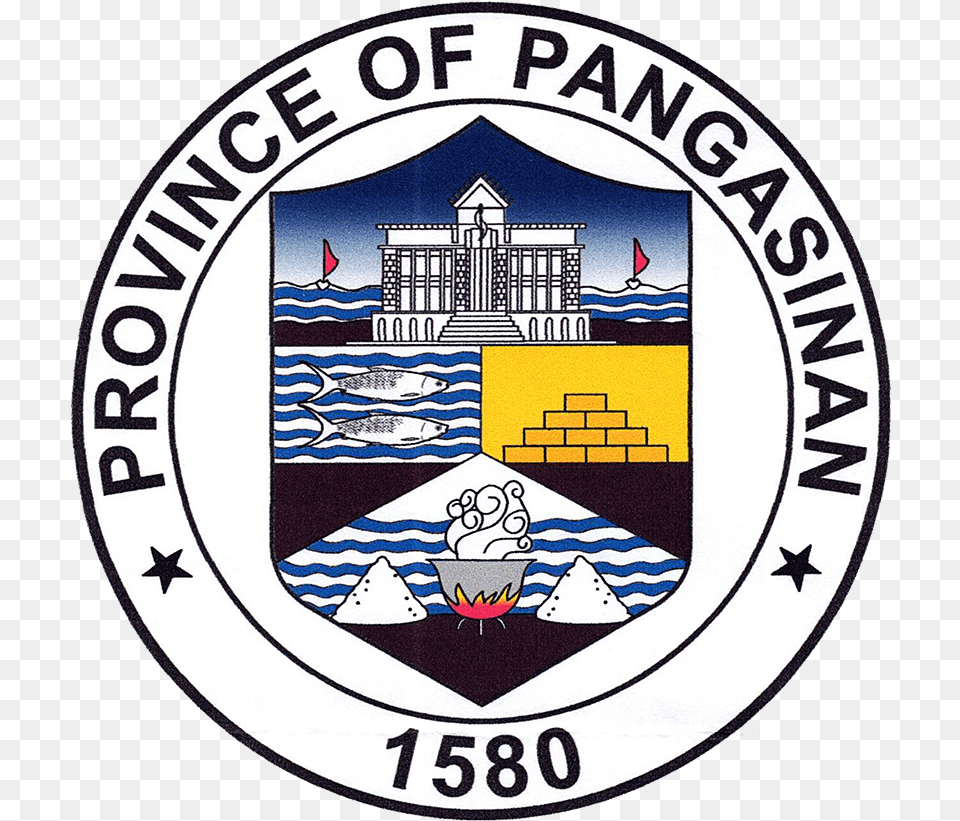 Official Seal Of Pangasinan Province Of Pangasinan Logo, Badge, Emblem, Symbol Png Image