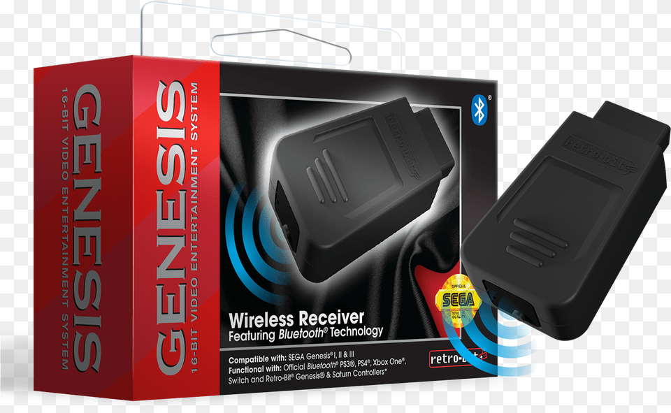 Official Sega Genesis Bluetooth Receiver Sega Genesis, Adapter, Electronics Free Transparent Png